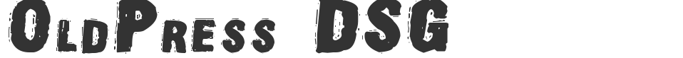 OldPress DSG font preview