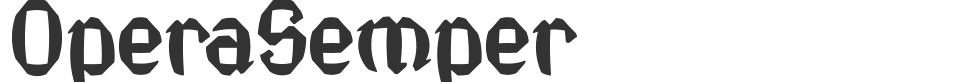 OperaSemper font preview