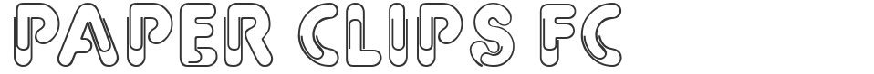 Paper Clips FC font preview