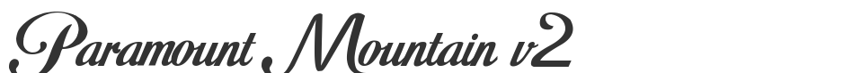 Paramount Mountain v2 font preview