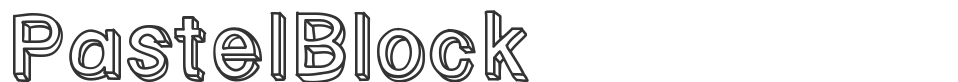 PastelBlock font preview
