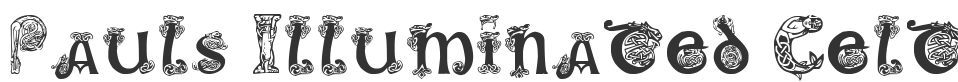 Pauls Illuminated Celtic Font font preview