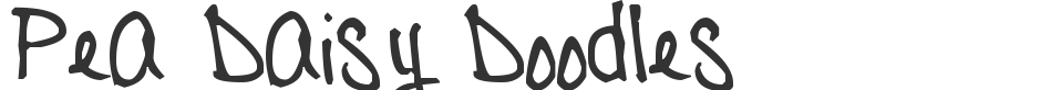 Pea Daisy Doodles font preview
