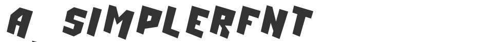 a_SimplerFnt font preview