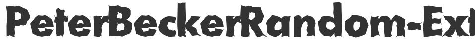 PeterBeckerRandom-ExtraBold font preview