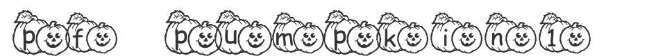 pf_pumpkin1 font preview