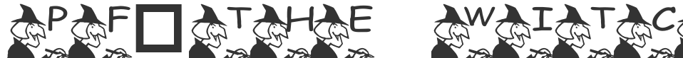 pf_the witch font preview