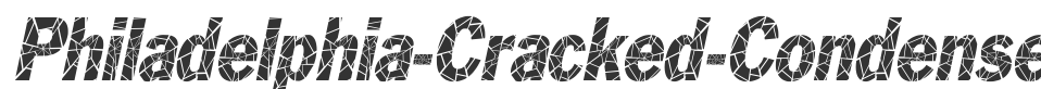 Philadelphia-Cracked-Condensed font preview