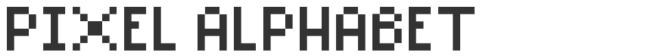 Pixel Alphabet font preview