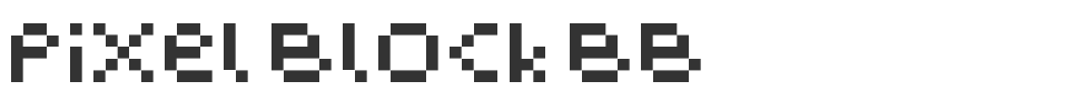 Pixel Block BB font preview