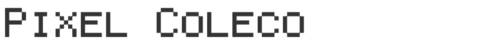 Pixel Coleco font preview