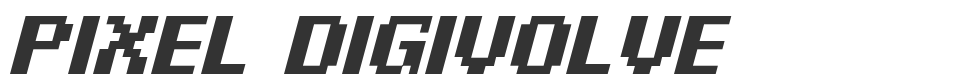 Pixel Digivolve font preview