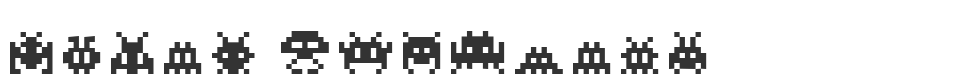 Pixel Invaders font preview