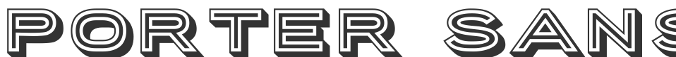 Porter Sans Block font preview