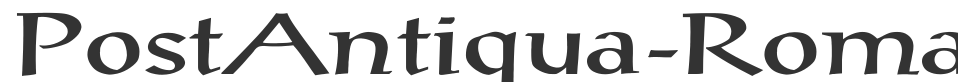 PostAntiqua-Roman Ex font preview