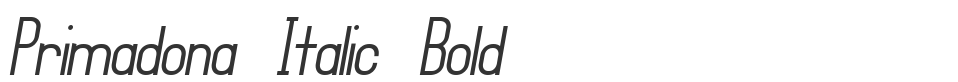 Primadona Italic Bold font preview