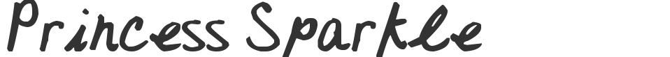 Princess Sparkle font preview