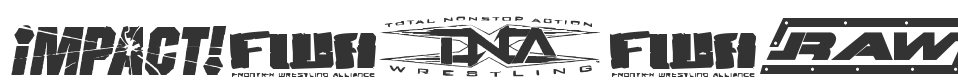 Pro Wrestling Logos font preview