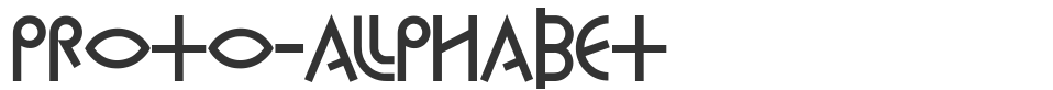 Proto-Alphabet font preview