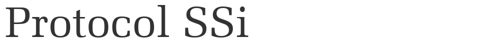 Protocol SSi font preview