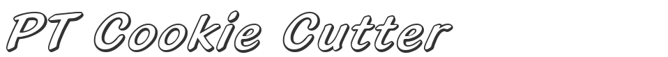PT Cookie Cutter font preview