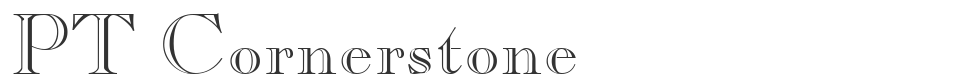 PT Cornerstone font preview