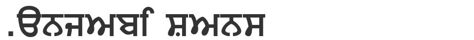Punjabi Sans font preview