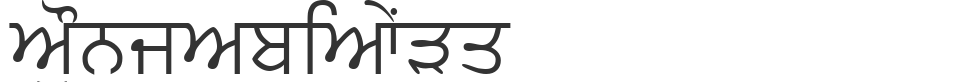 PunjabiText font preview
