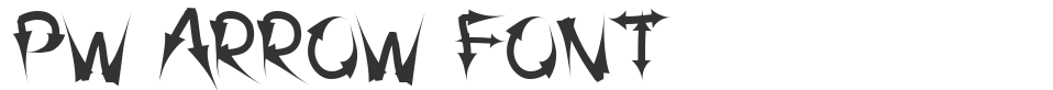 PW-ARROW-FONT font preview