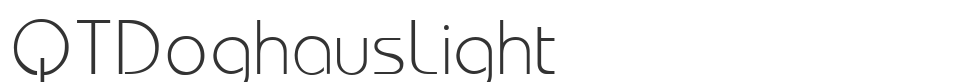 QTDoghausLight font preview