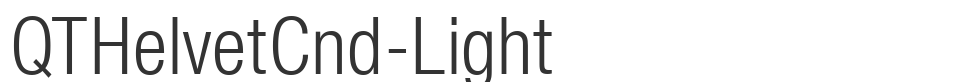 QTHelvetCnd-Light font preview