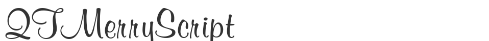 QTMerryScript font preview