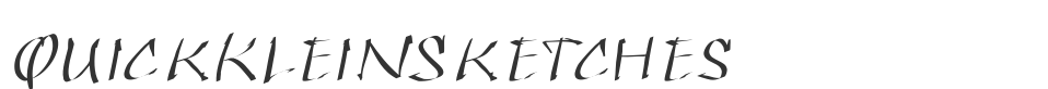 QuickKleinSketches font preview