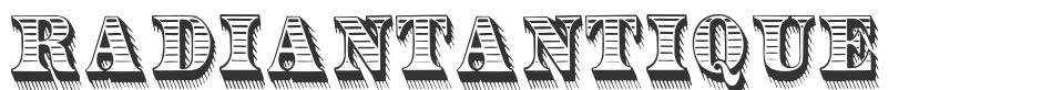 RadiantAntique font preview