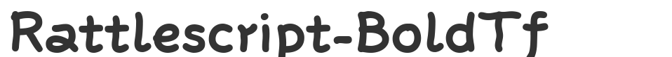 Rattlescript-BoldTf font preview