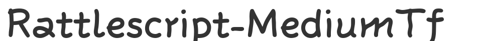 Rattlescript-MediumTf font preview