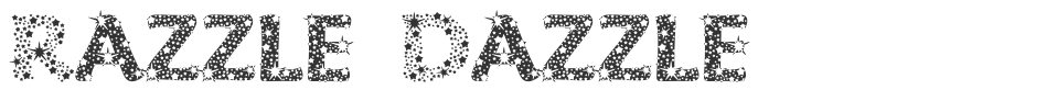 Razzle Dazzle font preview