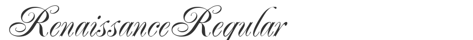 RenaissanceRegular font preview