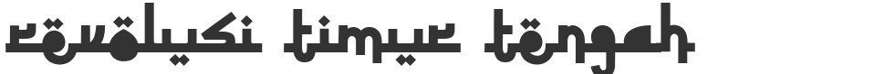 Revolusi Timur Tengah font preview