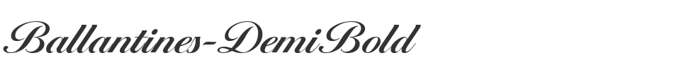 Ballantines-DemiBold font preview