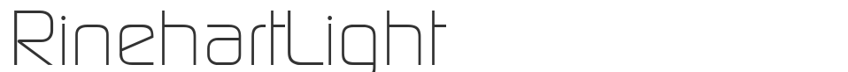 RinehartLight font preview