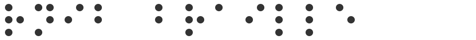 RNIB Braille font preview