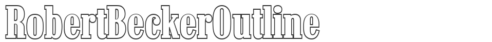 RobertBeckerOutline font preview