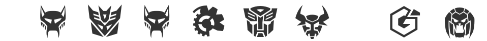 Robofan Symbols font preview