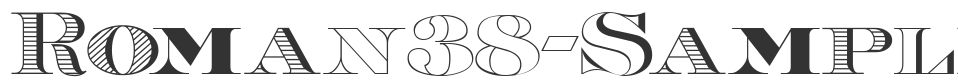 Roman38-Sample font preview