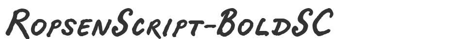 RopsenScript-BoldSC font preview