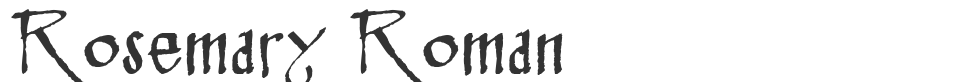 Rosemary Roman font preview