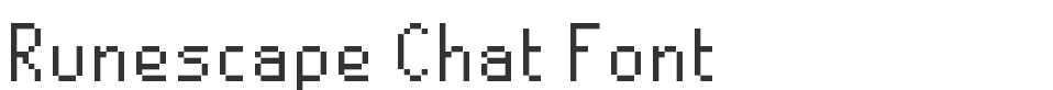 Runescape Chat Font font preview
