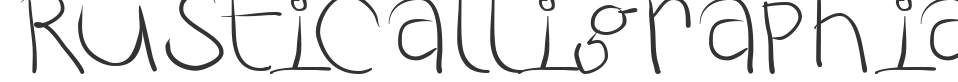 RustiCalligraphia font preview