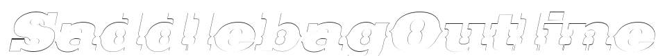 SaddlebagOutline font preview